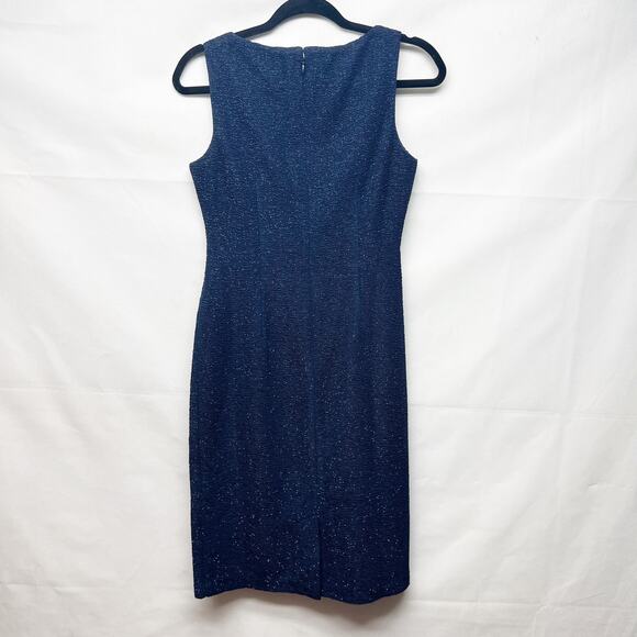 Eliza J Womens Midi Dress Petite 6 Metallic Party Cocktail Evening Wedding Guest - Picture 6 of 14